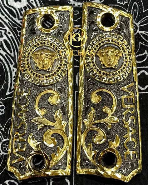 versace 1911 grips|1911 FULL SIZE Versace Style Polished Gold – Cander Trade LLC.